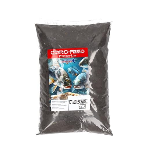 Corofish Grundfutter Feed Premium Line Rotauge schwarz 2,5Kg Angelfutter Grundfutter Fertigfutter Futtermittel von Corofish