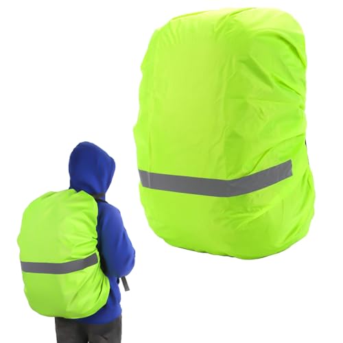 Cosswe Regenschutz für Rucksäcke Schulranzen,Rucksack Regenschutzhülle mit Reflektierenden Streifen,18-30L wasserdichte Regenüberzug Ranzen Rucksackschutz für Camping Wandern Radfahren von Cosswe