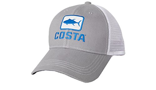Costa Del Mar Thunfisch Trucker Hut, Grau + Weiß, Einheitsgröße von Costa Del Mar