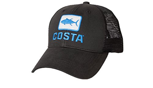 Costa Del Mar Thunfisch Trucker Hut, Schwarz/Schwarz, Einheitsgröße von Costa Del Mar