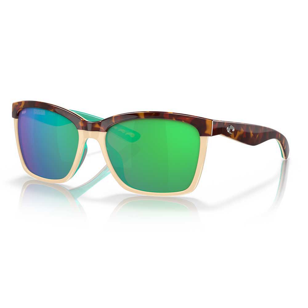 Costa Anaa Mirrored Polarized Sunglasses Braun,Golden Green Mirror 580P/CAT2 Mann von Costa
