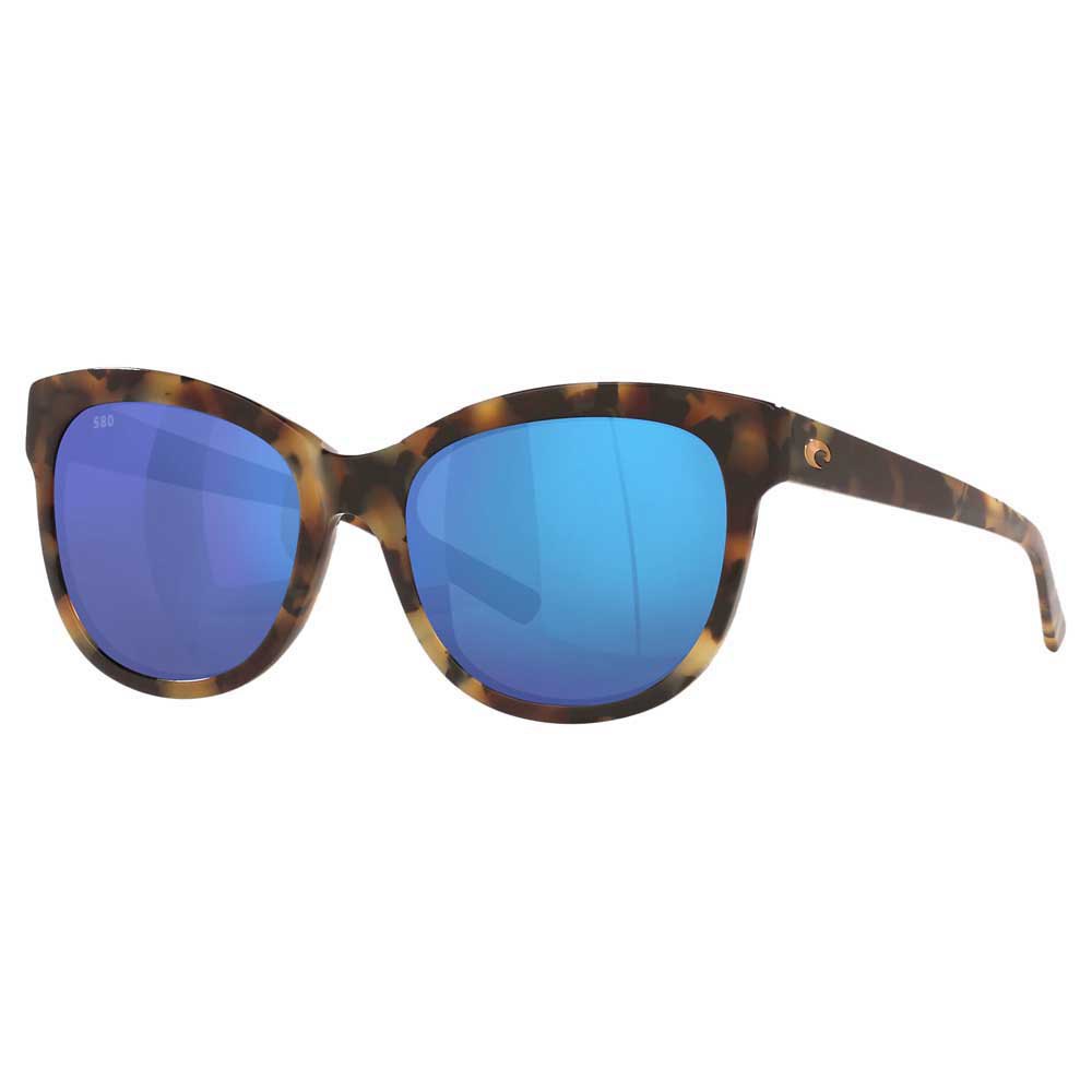 Costa Bimini Mirrored Polarized Sunglasses Golden Blue Mirror 580G/CAT3 Mann von Costa