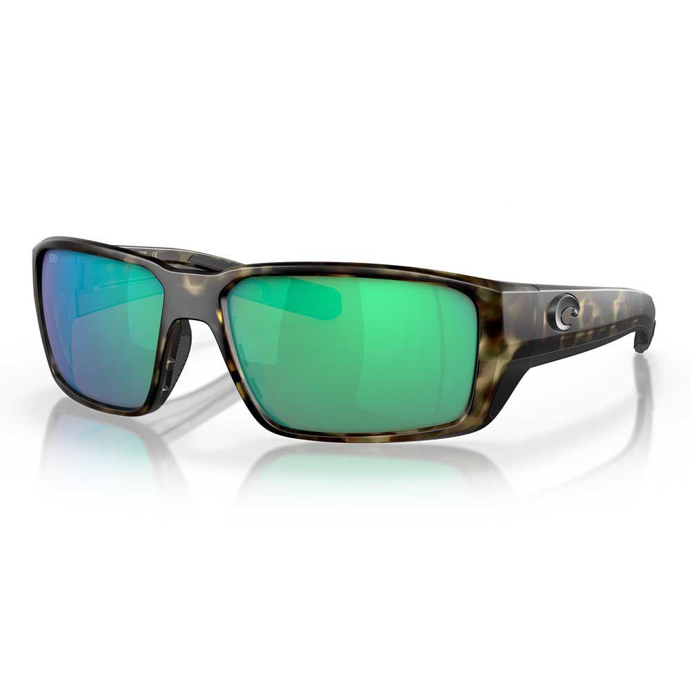 Costa Fantail Pro Mirrored Polarized Sunglasses Golden Green Mirror 580G/CAT2 Frau von Costa