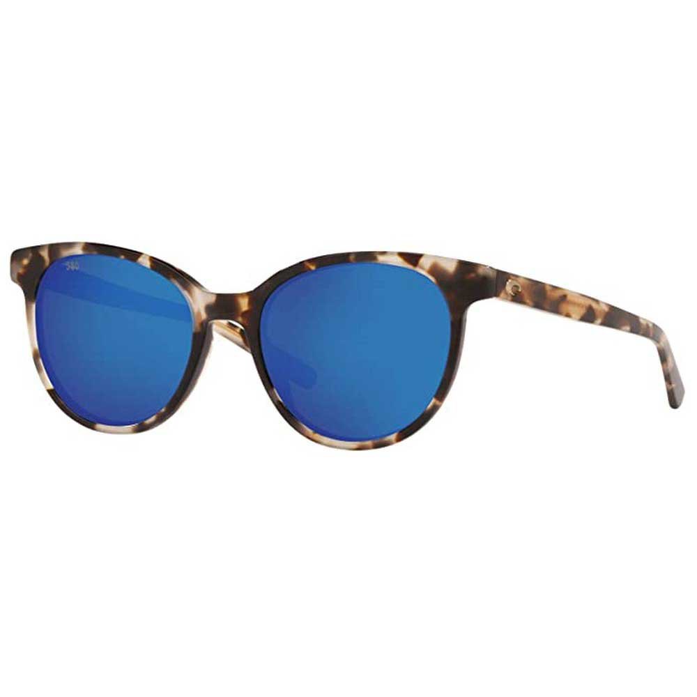 Costa Isla Mirrored Polarized Sunglasses Golden Blue Mirror 580G/CAT3 Mann von Costa