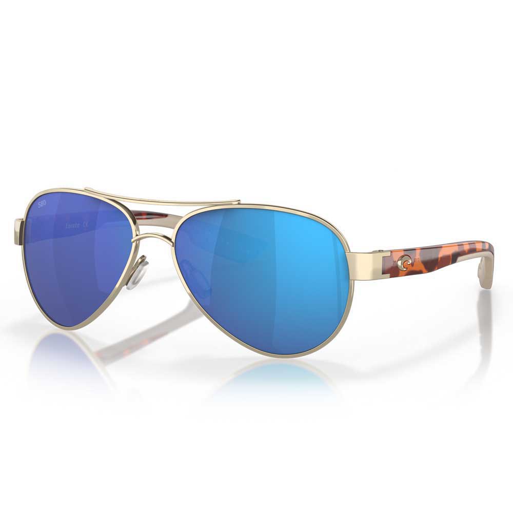 Costa Loreto Mirrored Polarized Sunglasses Golden Blue Mirror 580G/CAT3 Mann von Costa
