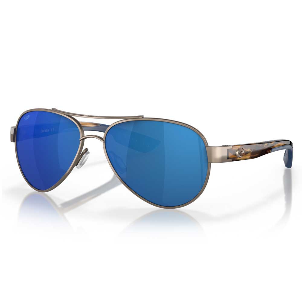 Costa Loreto Mirrored Polarized Sunglasses Golden Blue Mirror 580P/CAT3 Mann von Costa