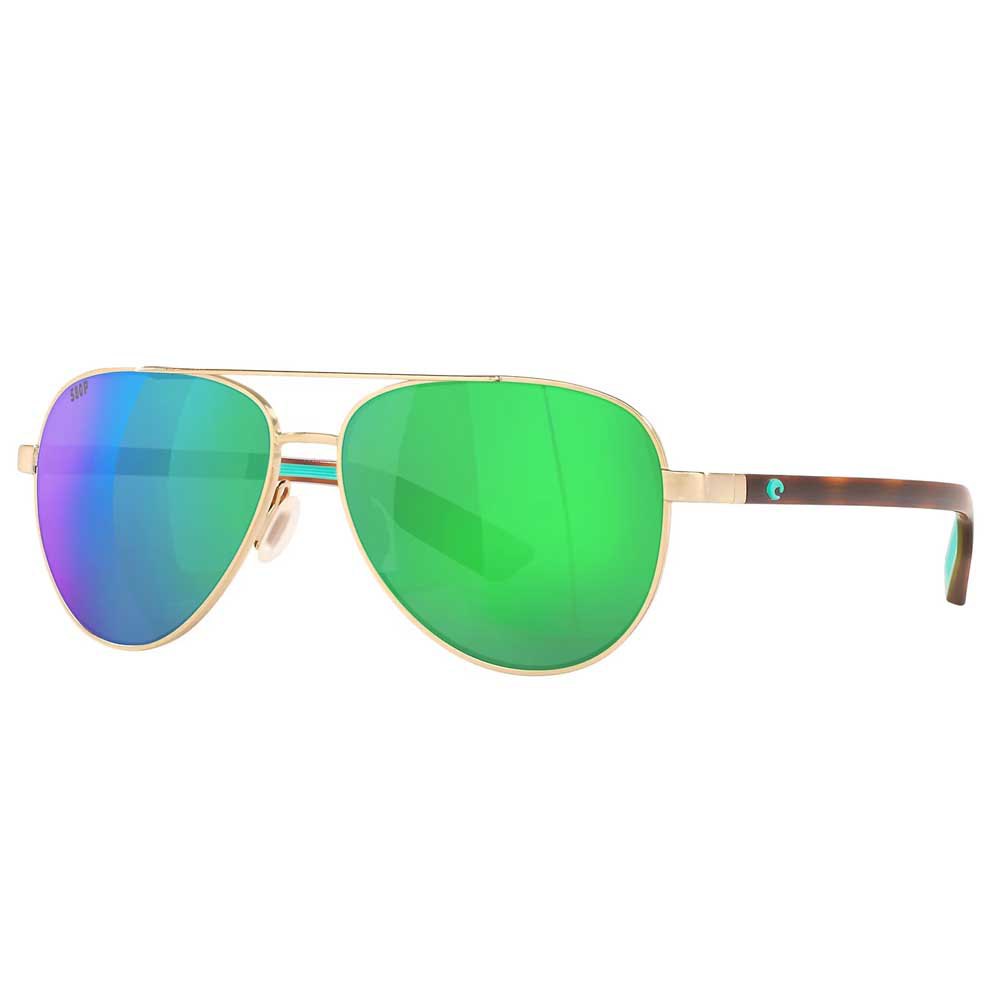 Costa Peli Mirrored Polarized Sunglasses Golden Green Mirror 580G/CAT2 Mann von Costa