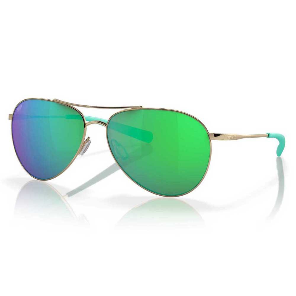 Costa Piper Mirrored Polarized Sunglasses Golden Green Mirror 580P/CAT2 Mann von Costa