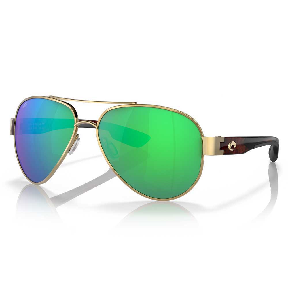 Costa South Point Mirrored Polarized Sunglasses Golden Green Mirror 580P/CAT2 Mann von Costa