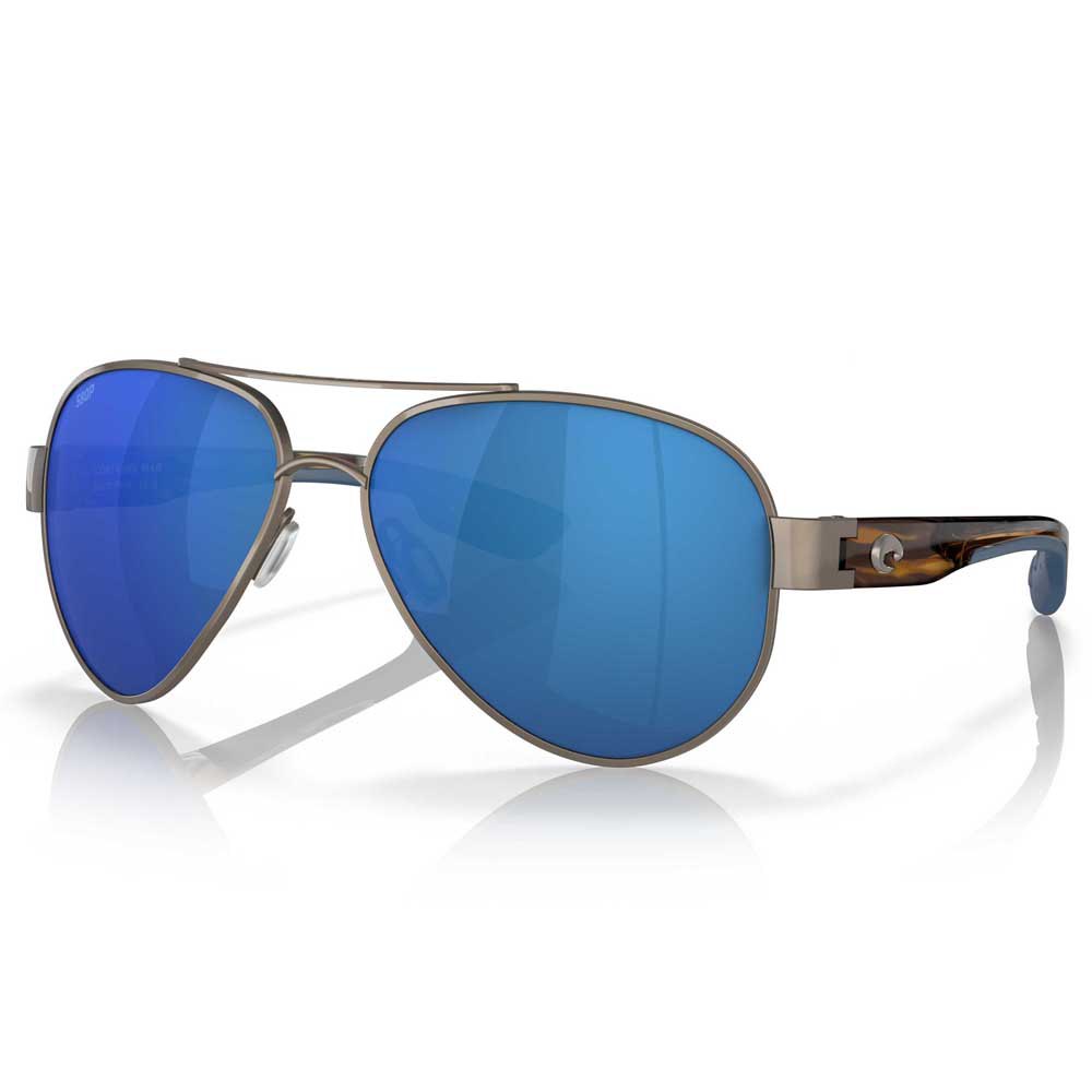 Costa South Point Mirrored Polarized Sunglasses Golden Blue Mirror 580P/CAT3 Mann von Costa