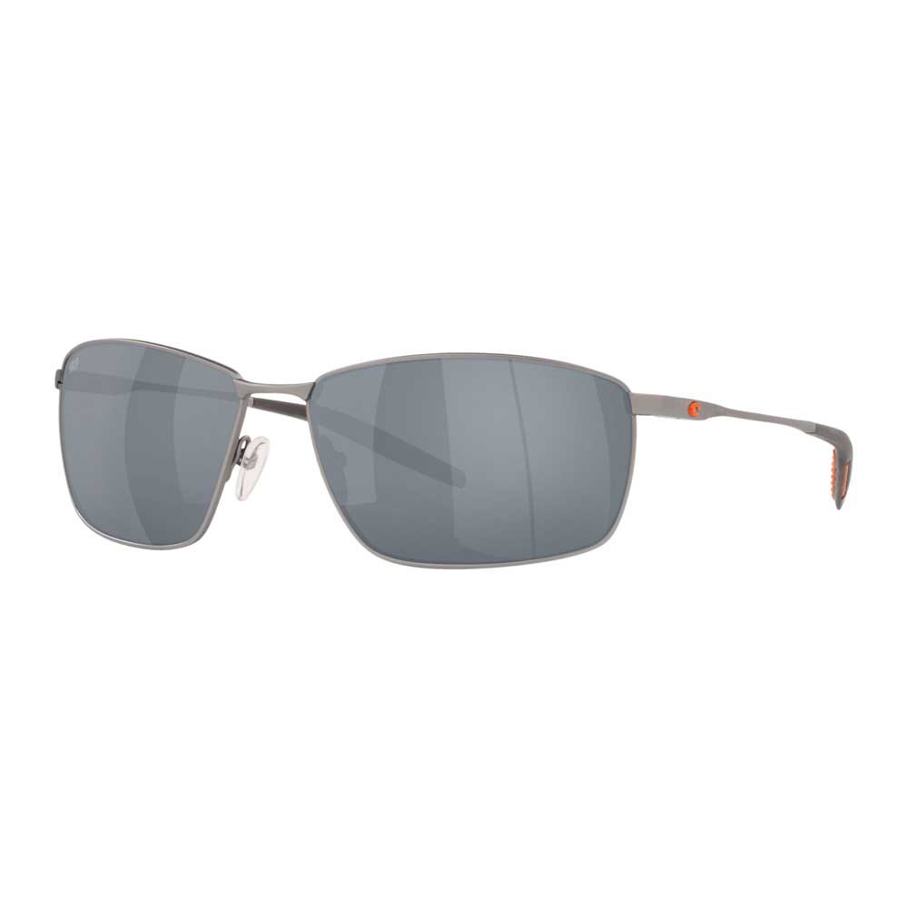 Costa Turret Mirrored Polarized Sunglasses Golden Gray Silver Mirror 580P/CAT3 Frau von Costa