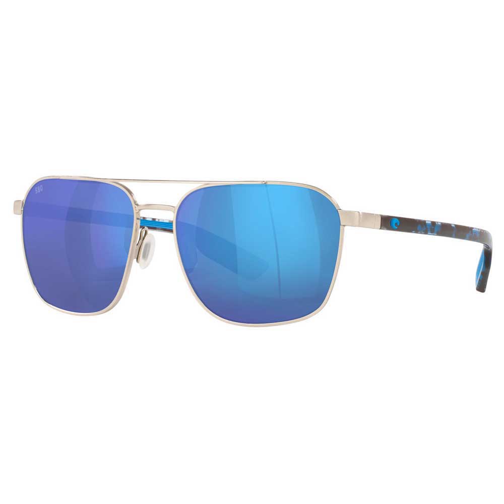 Costa Wader Mirrored Polarized Sunglasses Silber Blue Mirror 580G/CAT3 Frau von Costa