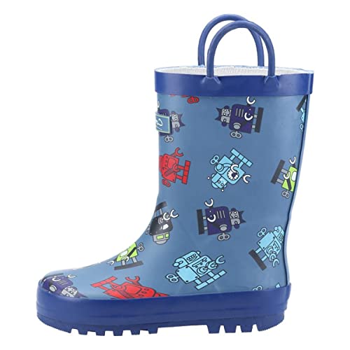 Cotswold Kids Puddle Waterproof Pull On Boot Robot Size UK 9 EU 27 von Cotswold