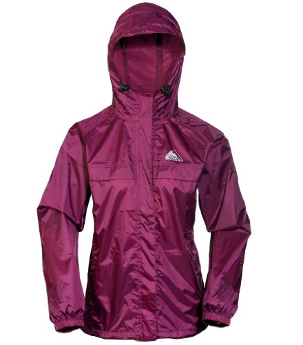 Cox Swain 2-Lagen Damen Outdoor Funktions Regenjacke - 3.000mm Wassersäule -3.000mm Atmungsaktivität, Colour: Berry, Size: XS von Cox Swain