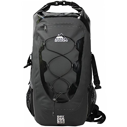 Cox Swain 35L wasserdichter Outdoor Rucksack Packsack für Fahrrad, Motorrad, Wassersport etc., Colour: Black von Cox Swain