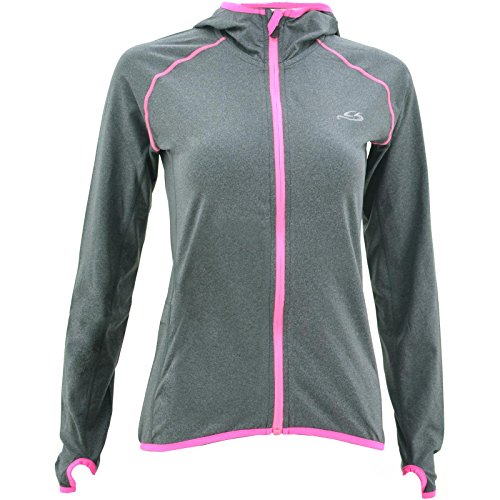 Cox Swain Damen Laufjacke Aruba mit Kapuze - Cox Tex!, Colour: Grey/Pink, Size: L von Cox Swain