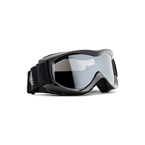 Cox Swain Ski-/Snowboardbrille Cruise - 4 Lenscolors wählbar! - mit Box und Reinigungstuch!, LensColor: Black Frame/Smoke Lens Mirror von Cox Swain