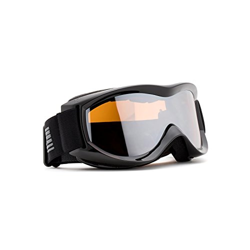 Cox Swain Ski-/Snowboardbrille Cruise - 4 Lenscolors wählbar! - mit Box und Reinigungstuch!, LensColor: Black Frame/orange Lens Mirror von Cox Swain