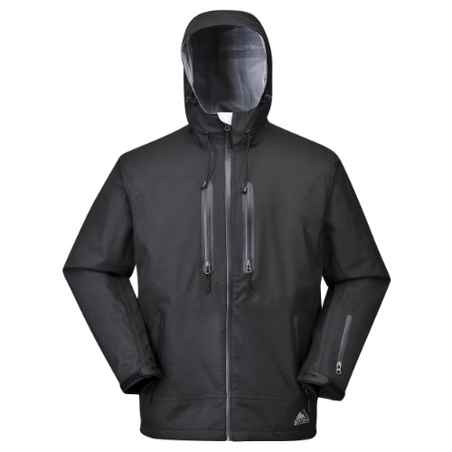 Cox Swain Titanium Herren 3-Lagen Hartshelljacke Xtrem 15.000 Wassersäule 5000 atmungsaktiv, Colour: Black, Size: L von Cox Swain