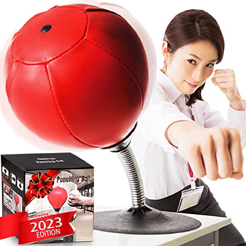 Freistehende Desktop-Boxsack von CozyBomB - Stress Buster Relief mit Ständer - Boxing Punch Ball mit von CozyBomB
