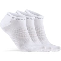 3er Pack CRAFT Core Dry Shaftless Socken 900000 - white 34-36 von Craft