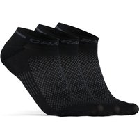 3er Pack CRAFT Core Dry Shaftless Socken 999000 - black 37-39 von Craft