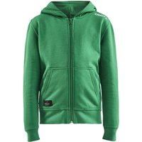 CRAFT Community Kapuzenjacke Kinder 651000 - team green 122/128 von Craft