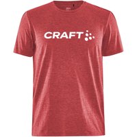 CRAFT Community Logo T-Shirt Herren 430200 - bright red melange 3XL von Craft