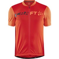 CRAFT Core Endur Logo Fahrradtrikot Herren 569550 - heat/crackle XL von Craft