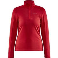 CRAFT Core Gain Midlayer 1/2-Zip Langarmshirt Damen 430000 - bright red M von Craft