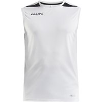 CRAFT Pro Control Impact ärmelloses Trainingsshirt Herren 900999 - white/black XL von Craft