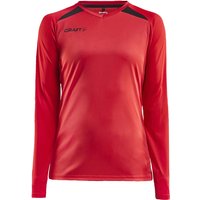CRAFT Pro Control Impact langarm Trainingsshirt Damen 430999 - bright red/black L von Craft