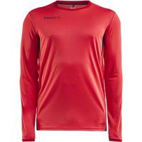 CRAFT Pro Control Impact langarm Trainingsshirt Herren 430999 - bright red/black L von Craft