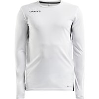 CRAFT Pro Control Impact langarm Trainingsshirt Herren 900999 - white/black XXL von Craft