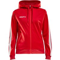 CRAFT Pro Control Kapuzen-Trainingsjacke Damen 430900 - bright red/white L von Craft