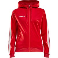 CRAFT Pro Control Kapuzen-Trainingsjacke Damen 430900 - bright red/white S von Craft