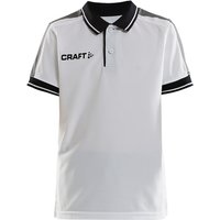 CRAFT Pro Control Poloshirt Kinder 900999 - white/black 146/152 von Craft