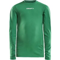 CRAFT Pro Control langarm Kompressionsshirt Kinder 651000 - team green 122/128 von Craft