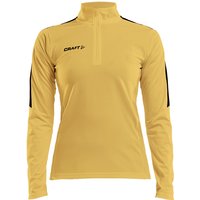 CRAFT Progress 1/2-Zip Trainings-Top Damen 552999 - sweden yellow/black M von Craft