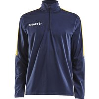 CRAFT Progress 1/2-Zip Trainings-Top Herren 390552 - navy/sweden yellow XL von Craft