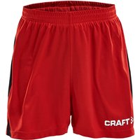 CRAFT Progress Contrast Shorts Kinder 2430 - bright red/black 158/164 von Craft
