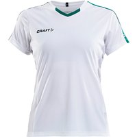CRAFT Progress Contrast Trikot Damen 3900 - white/team green M von Craft