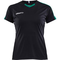 CRAFT Progress Contrast Trikot Damen 9651 - black/team green XL von Craft