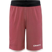 CRAFT Progress Reversible Basketballshorts Kinder 430900 - bright red/white 134/140 von Craft