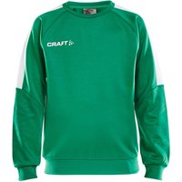 CRAFT Progress Round-Neck Sweatshirt Kinder 651900 - team green/white 134/140 von Craft