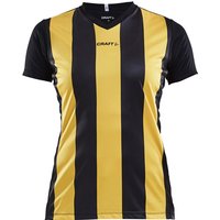 CRAFT Progress Stripe Trikot Damen 9552 - black/sweden yellow XL von Craft