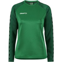 CRAFT Squad 2.0 Crewneck Trainings-Top Damen 651633 - team green/ivy S von Craft