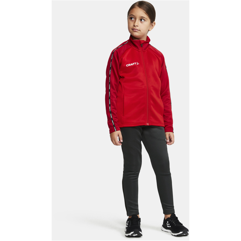 CRAFT Squad 2.0 Trainingsjacke Kinder 430476 - bright red/express 110/116 von Craft