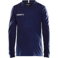 CRAFT Squad Solid langarm Trikot Kinder 1390 - navy 146/152 von Craft