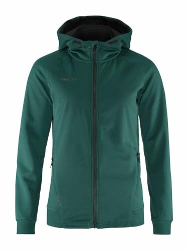 Craft ADV Unify FZ Hood | Kapuzenjacke Damen XL | Opal | Recyceltes Polyester | Ergonomische Passform | Kapuze mit Kordelzug | 2 Taschen | Kapuzenpullover Damen | Sweatjacke Damen von Craft